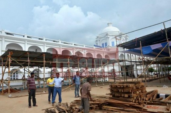 Agartala Railway Station getting decorated : Preparation on peak to inaugurate Agt- Delhi Express train on Sunday